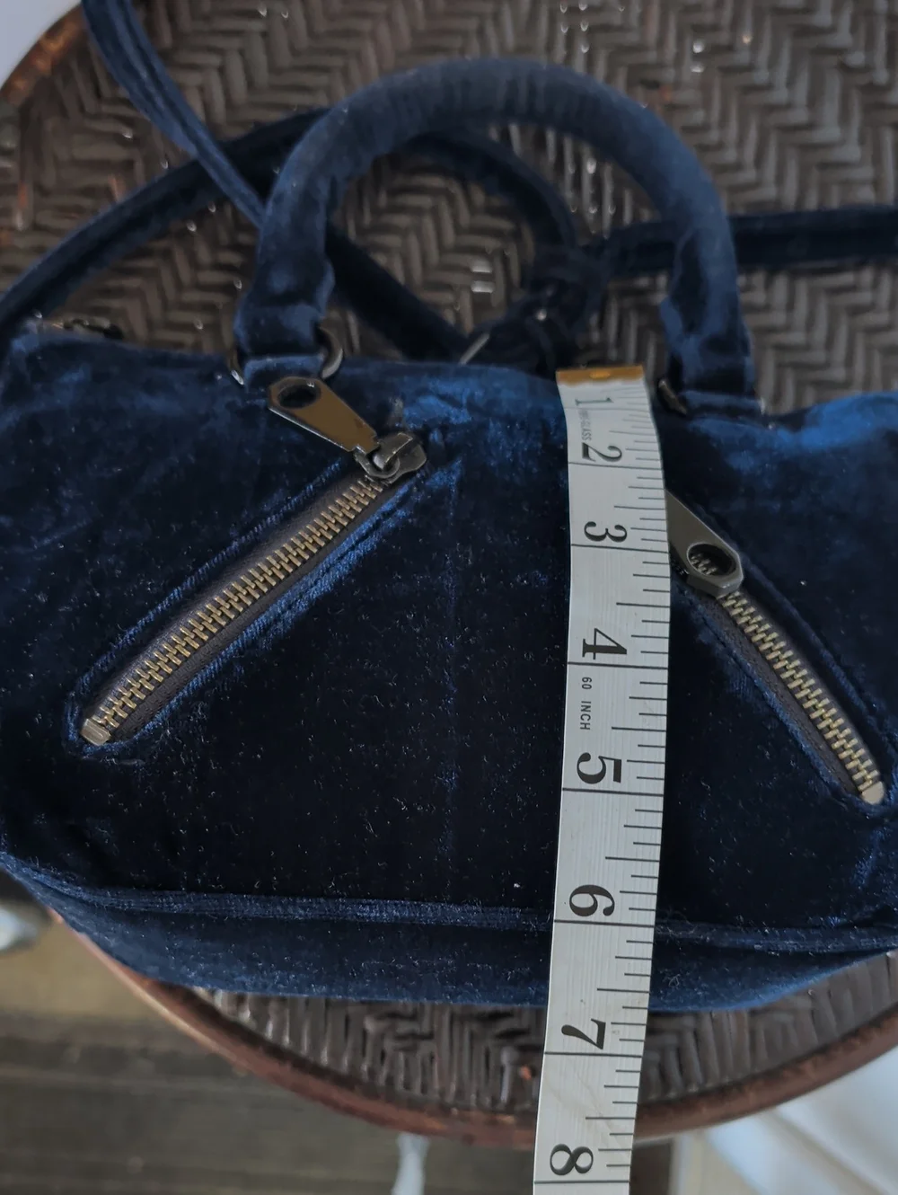 Rebecca Minkoff Velvet Navy Blue Crossbody Bag